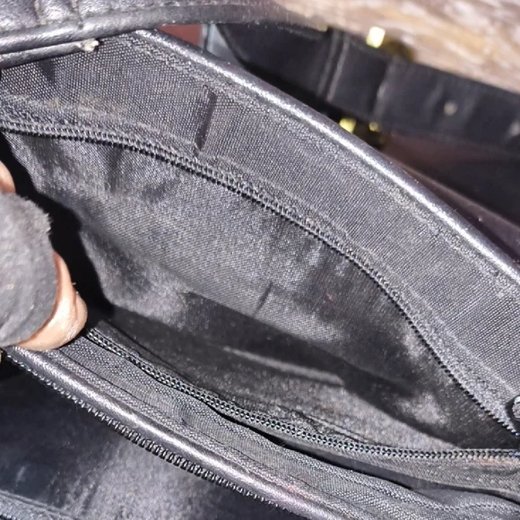 Black and Gold Crossbody Bag Handmade - Picture 9 of 14